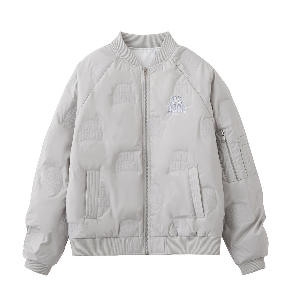 RickyisClown_3d_Embossed_Rib_Cuffs_Baseball_Collar_Men's_Polyester_White_Duck_Down_Jackets_MISSTT