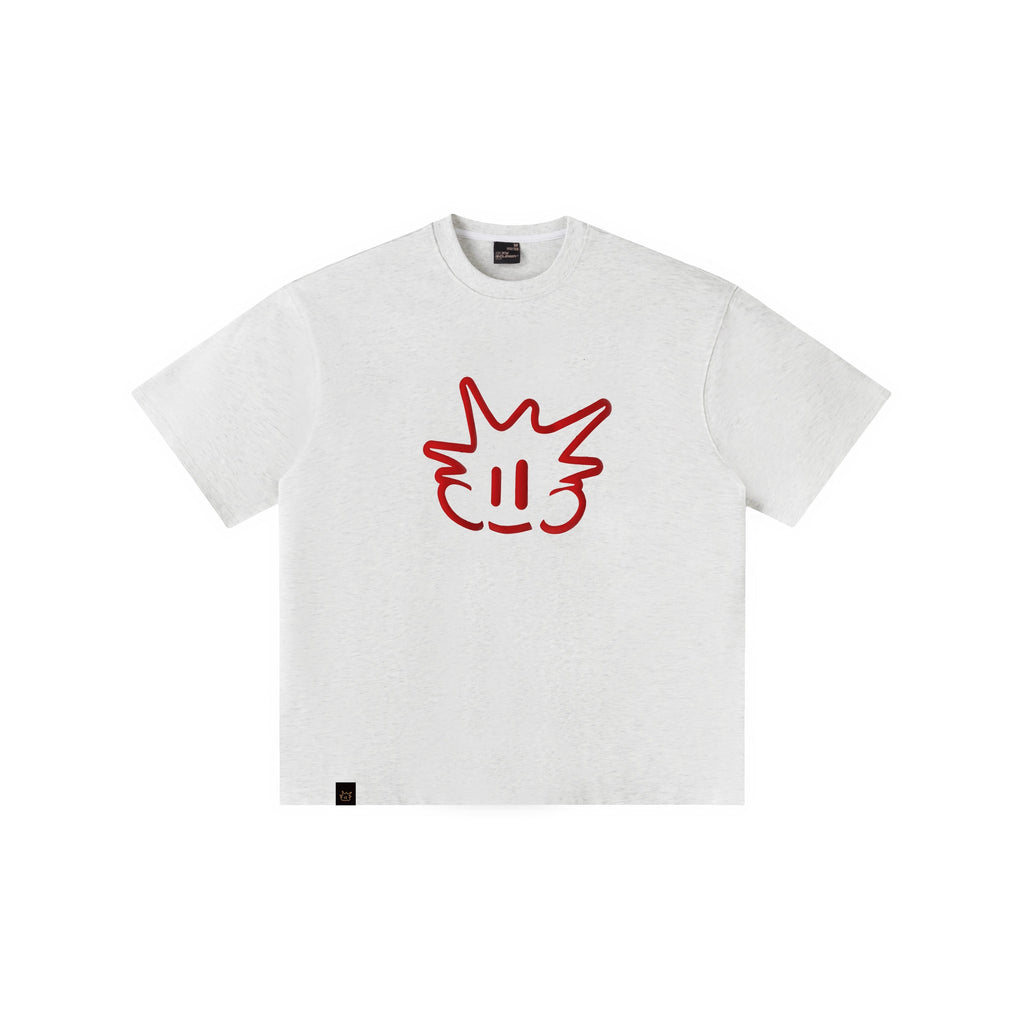 RickyisClown_Cartoon_Pineapple_Head_Print_Loose_Men's_Cotton_Quick_Dry_Short_Sleeve_T-shirts_MISSTT