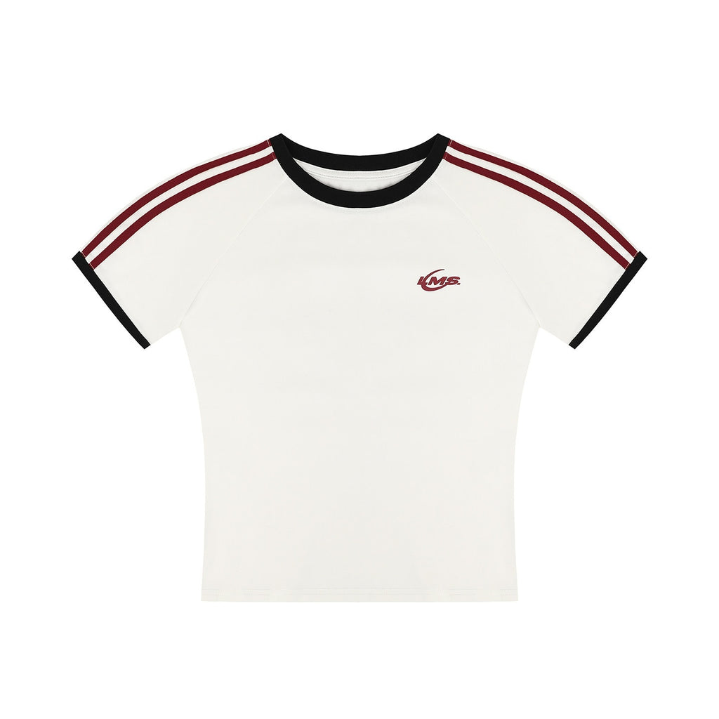 lemanism_Two_Stripe_Print_Drop_Shoulder_Men's_Cotton_Blend_Short_Sleeve_T-shirts_MISSTT