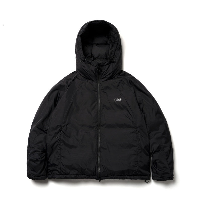 SUPERTOFU Warm Thick Hooded Loose Fit Youth Casual Zipper Solid Black Blush Puffer Jackets
