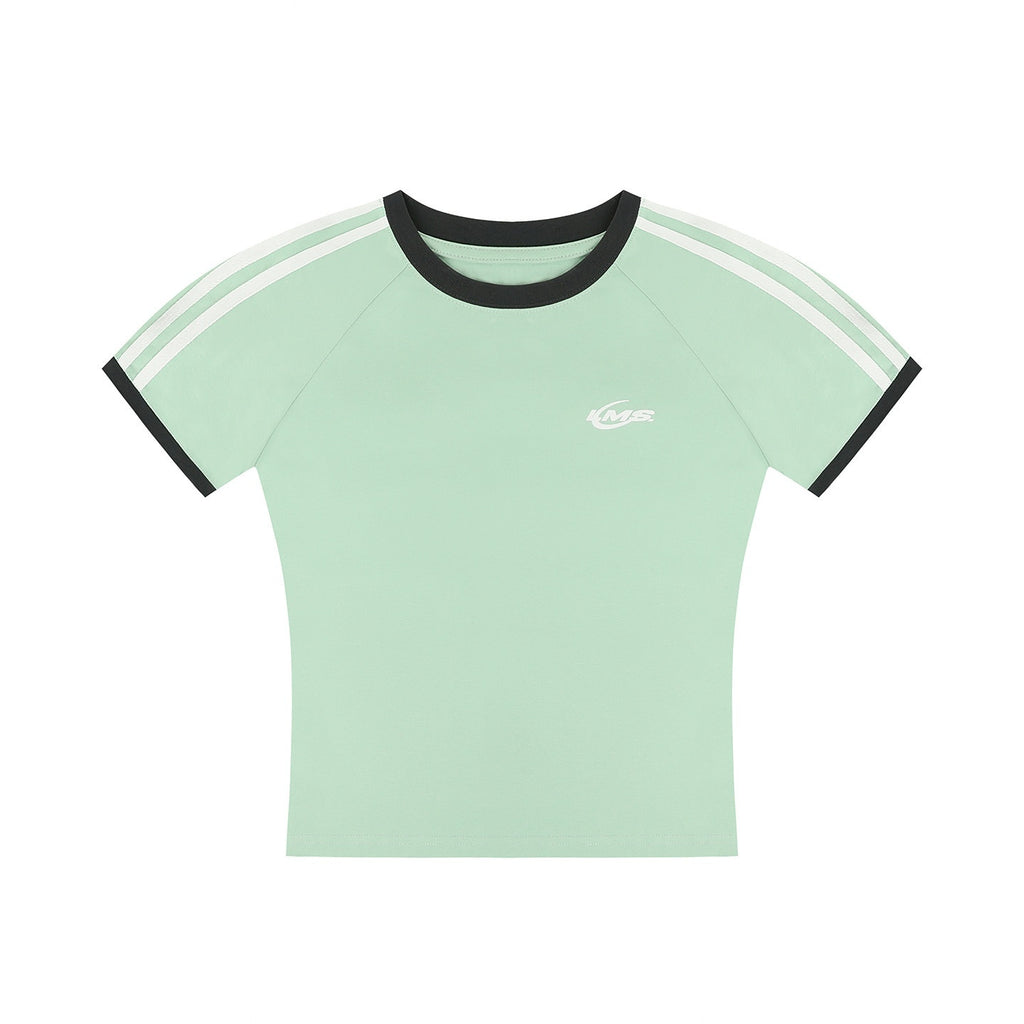 lemanism_Two_Stripe_Print_Drop_Shoulder_Men's_Cotton_Blend_Short_Sleeve_T-shirts_MISSTT