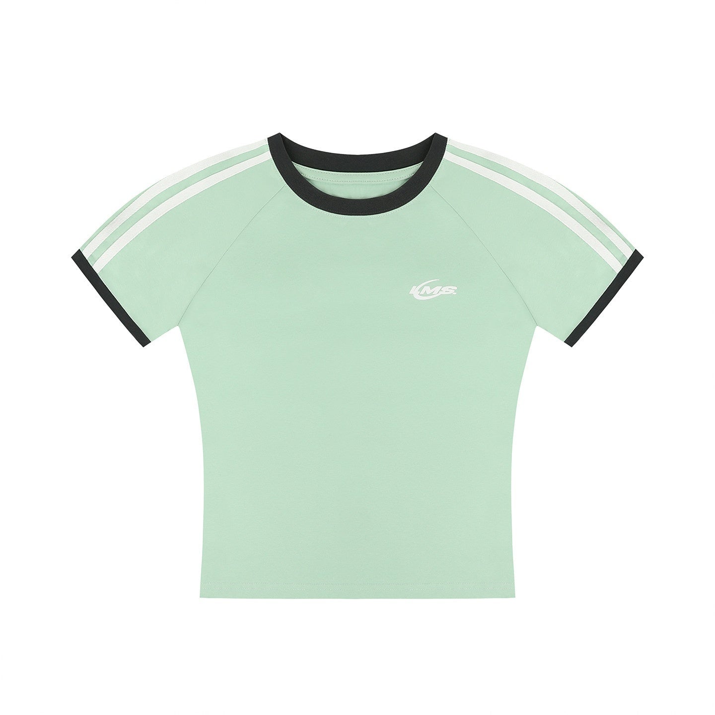 lemanism_Two_Stripe_Print_Drop_Shoulder_Men's_Cotton_Blend_Short_Sleeve_T-shirts_MISSTT