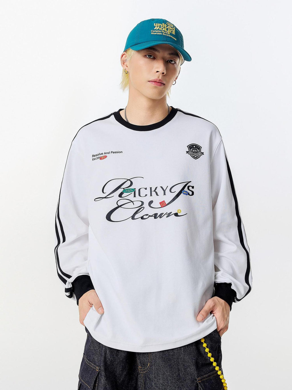 RickyisClown American Vintage Collegiate Loose Fit Men's Long Sleeve T-shirts