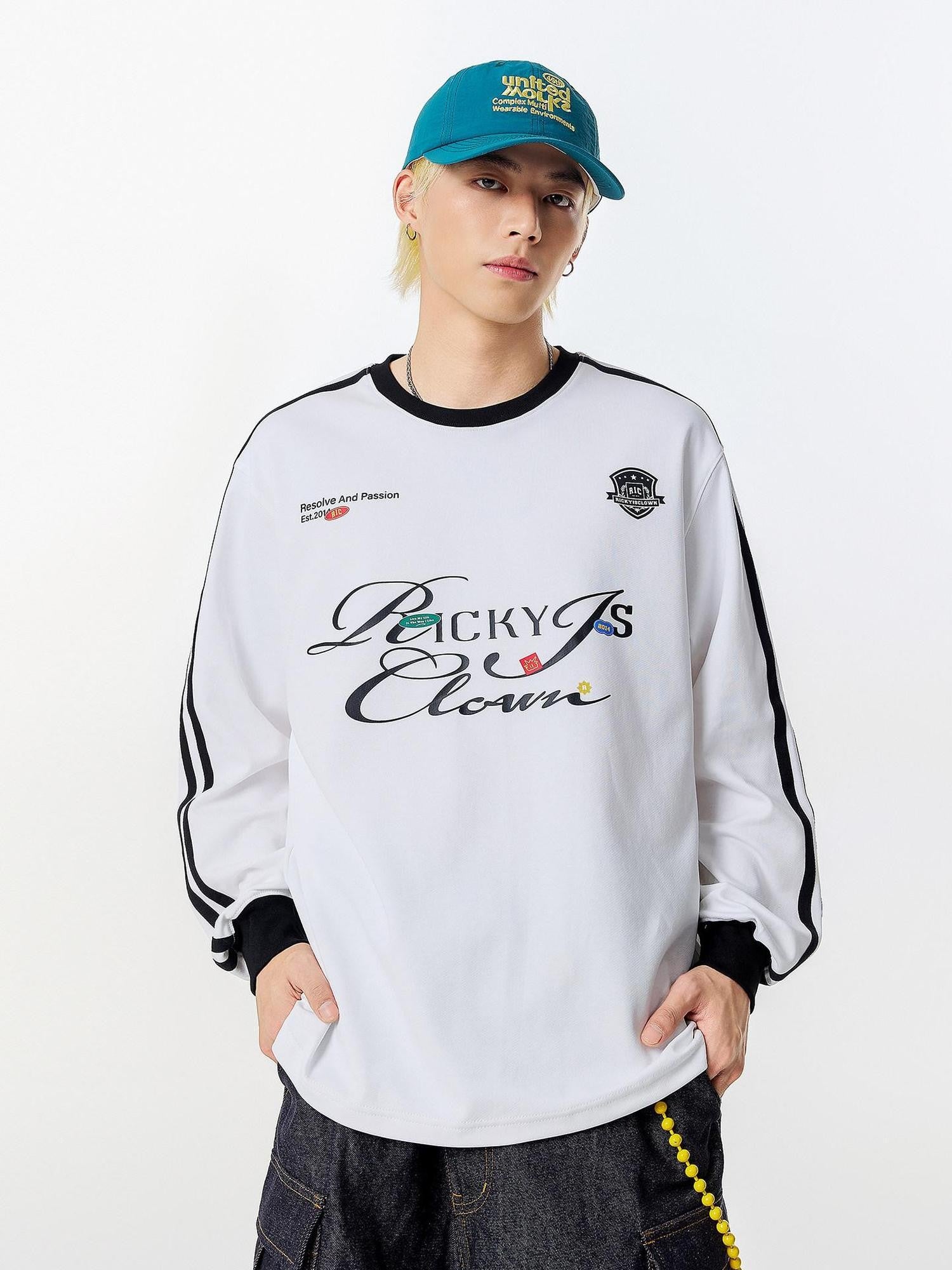 RickyisClown American Vintage Collegiate Loose Fit Men's Long Sleeve T-shirts