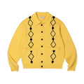 SUPERTOFU_100%_Wool_Jacquard_Polo_Collar_Button_Pocket_Loose_Fit_Unisex_Cardigans_MISSTT