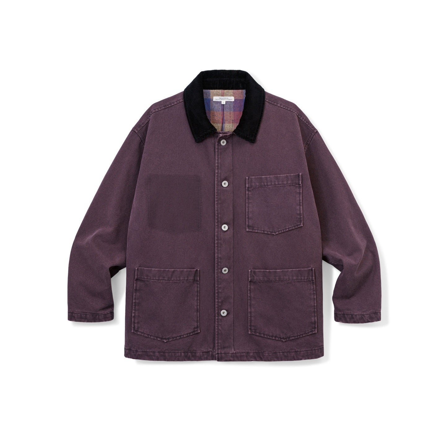 SUPERTOFU_Washed_Cotton_Longline_Loose_Fit_Point_Collar_Unisex_Khaki_Utility_Jackets_MISSTT