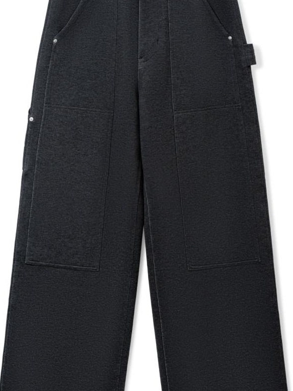SUPERTOFU Cozy Straight Leg Youth Casual Deep Gray Black Multiple Sizes Sweatpants/Joggers