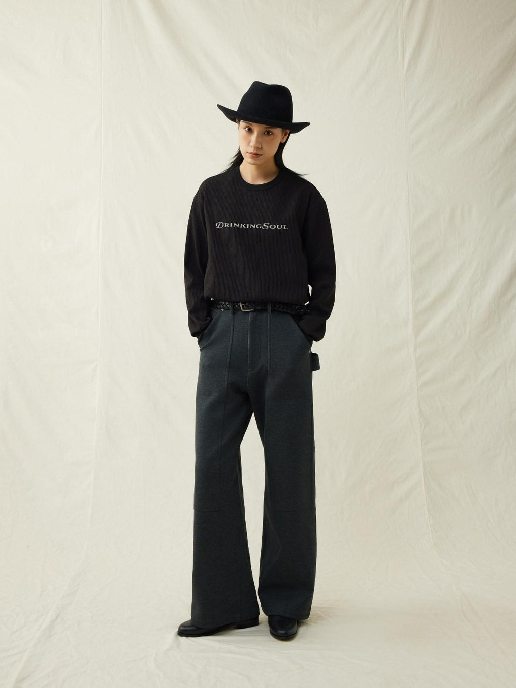 SUPERTOFU Cozy Straight Leg Youth Casual Deep Gray Black Multiple Sizes Sweatpants/Joggers