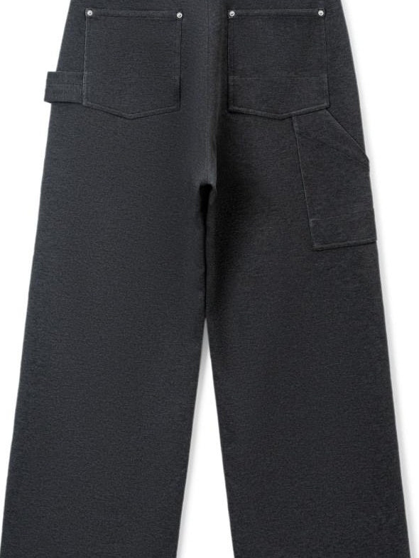 SUPERTOFU Cozy Straight Leg Youth Casual Deep Gray Black Multiple Sizes Sweatpants/Joggers