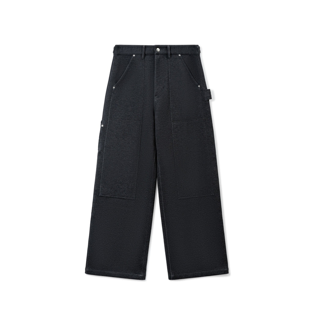 SUPERTOFU_Cozy_Straight_Leg_Youth_Casual_Deep_Gray_Black_Multiple_Sizes_Sweatpants/Joggers_MISSTT