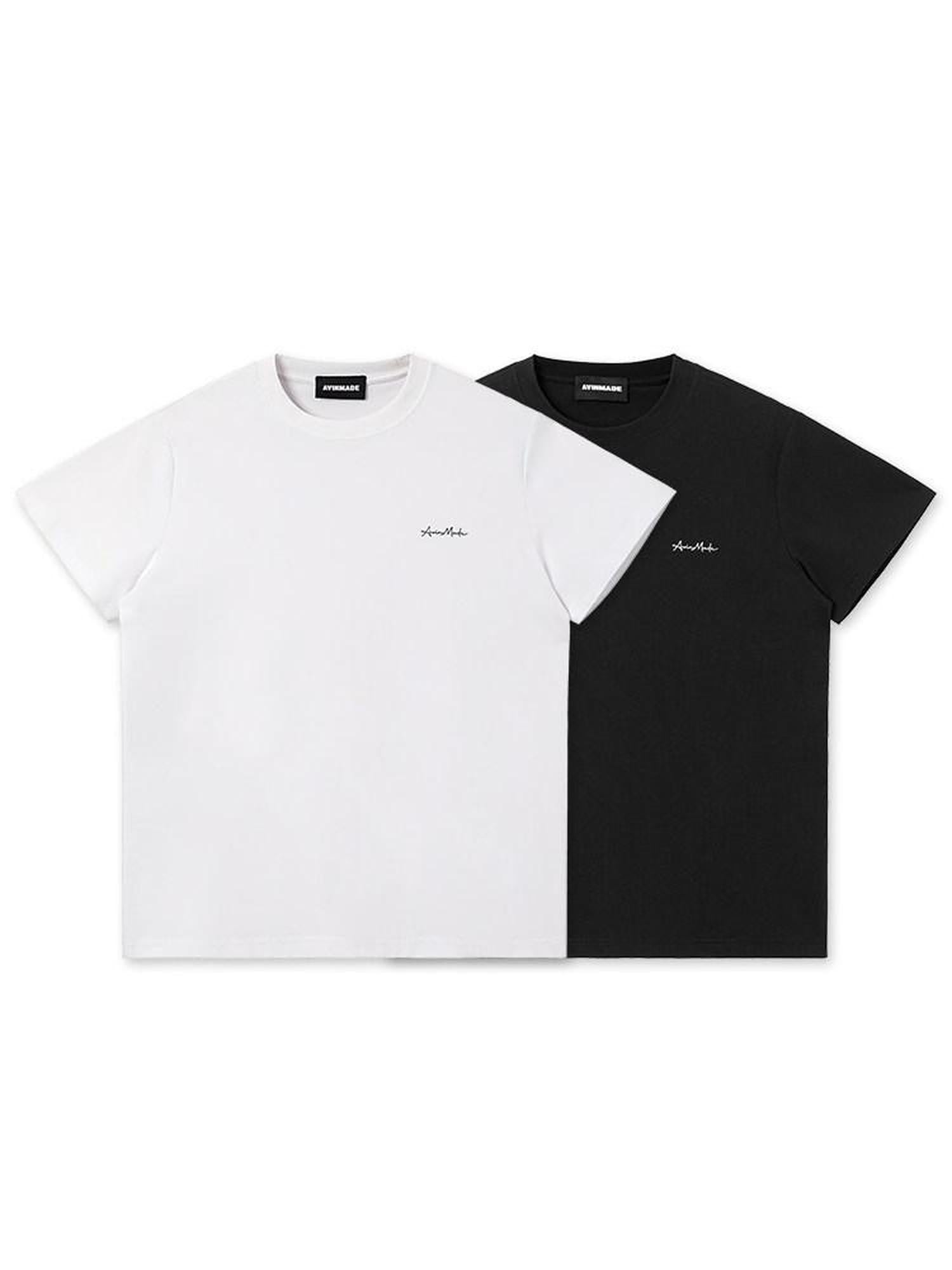 AvinMade Basic Logo Print Cooling Thin Crew Neck Women's Short Sleeve T-shirts