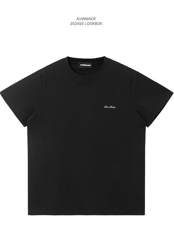 AvinMade Basic Logo Print Cooling Thin Crew Neck Women's Short Sleeve T-shirts