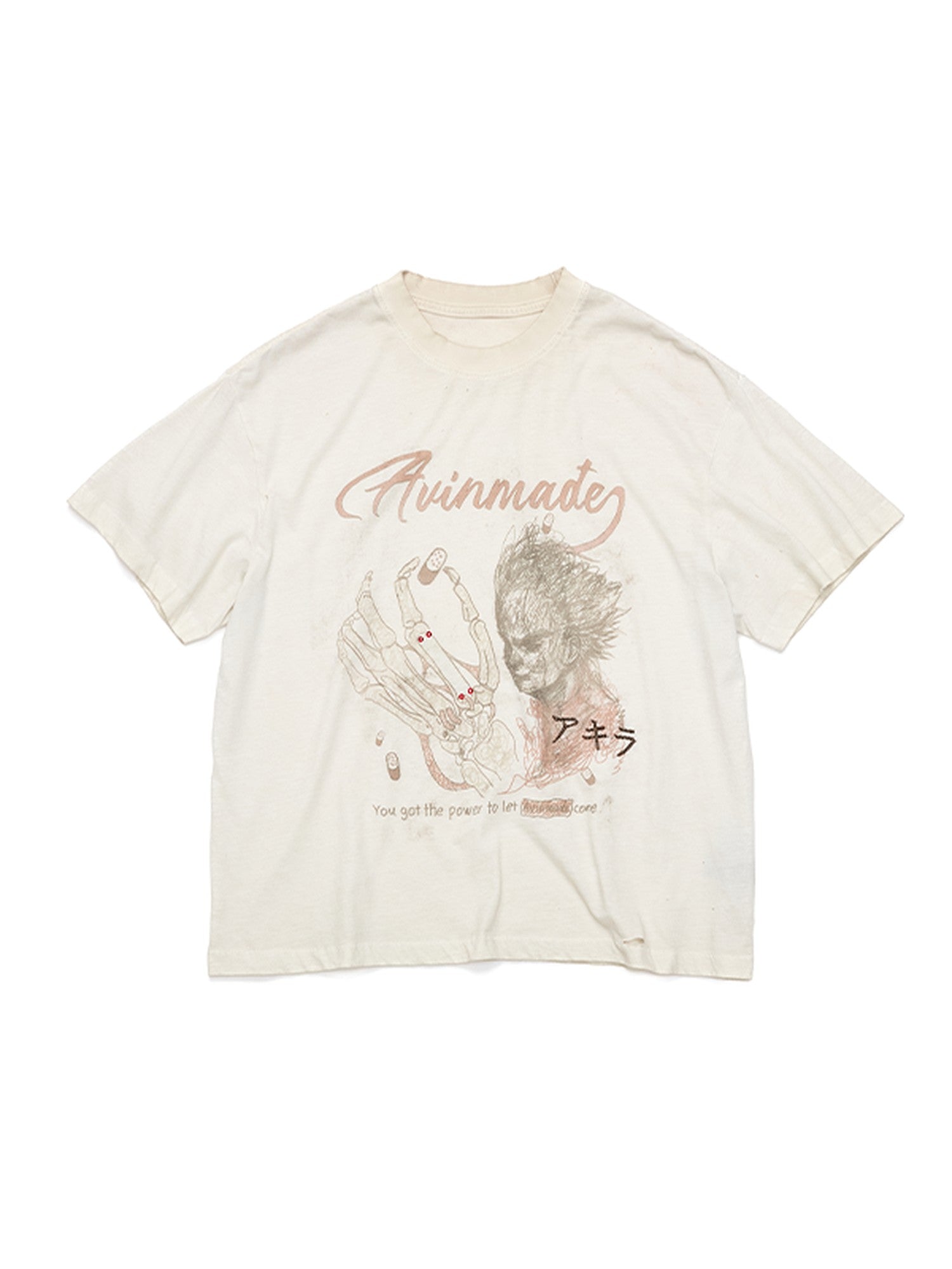 AvinMade Hand Drawn Graffiti Print Women's Pure Cotton Short Sleeve T-shirts