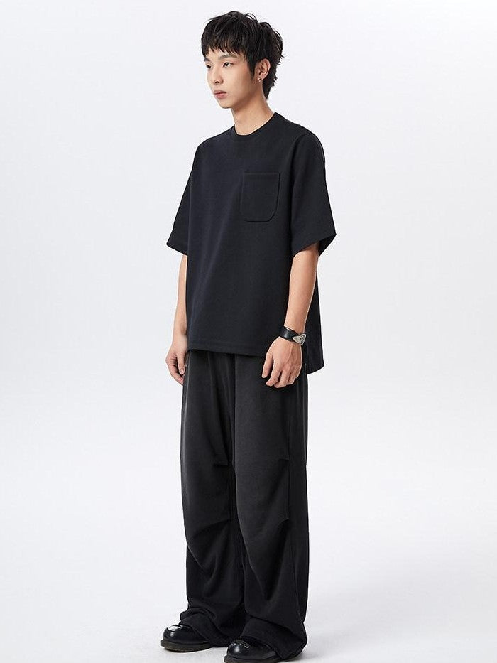 AvinMade Invisible Seam Shoulder Pocket Women's Cotton Blend Short Sleeve T-shirts