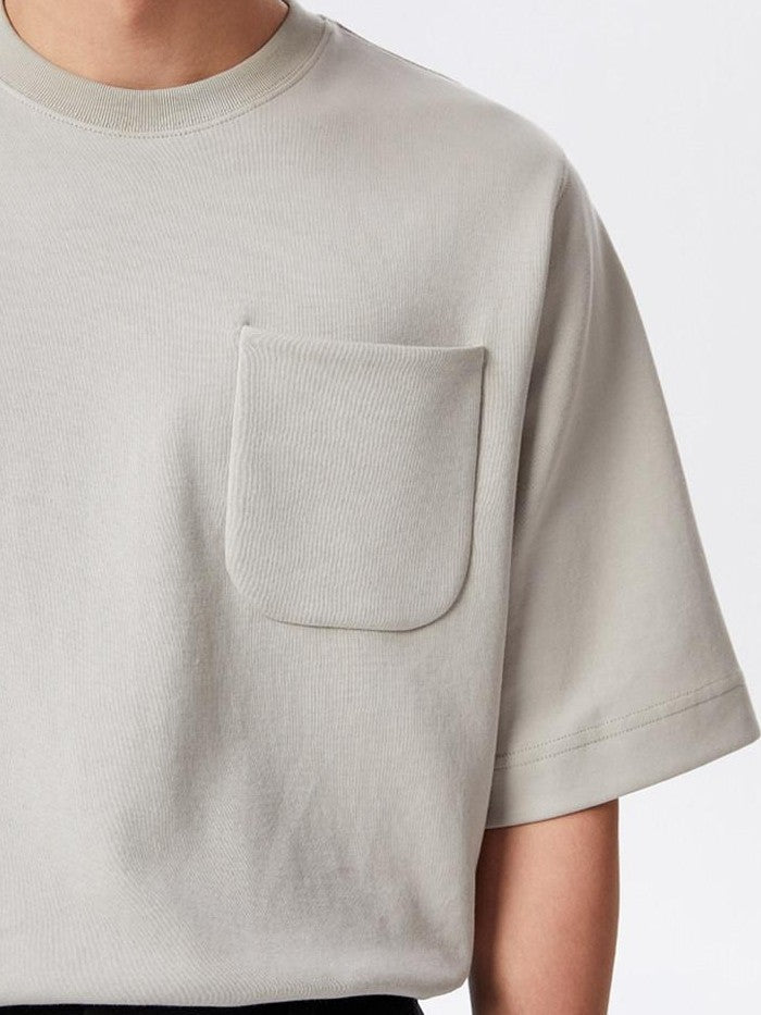 AvinMade Invisible Seam Shoulder Pocket Women's Cotton Blend Short Sleeve T-shirts
