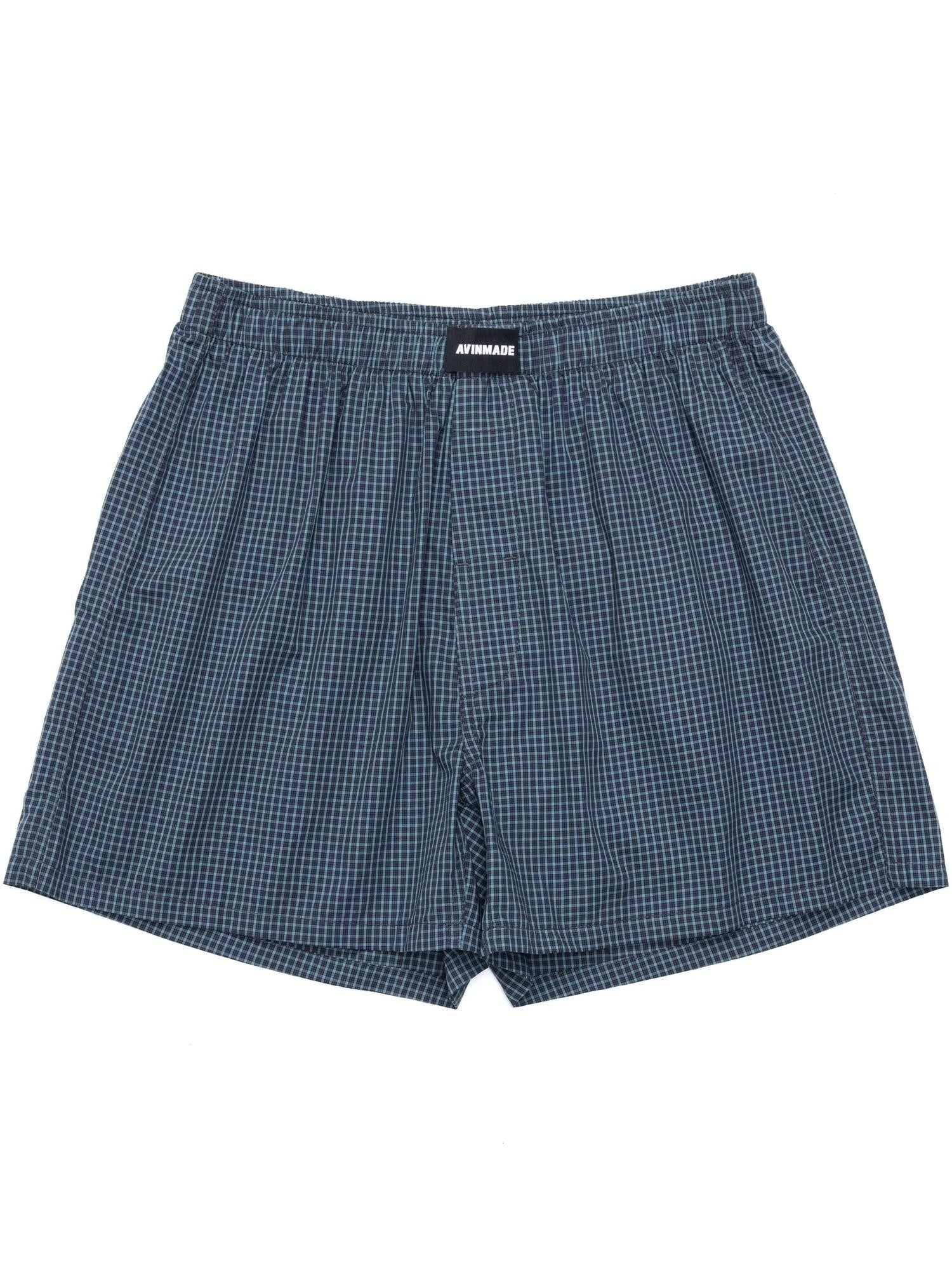 AvinMade Plaid Elastic Waist Loose Fit Fly Women's Cotton Boxer Briefs