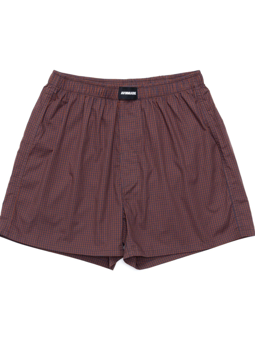 AvinMade Plaid Elastic Waist Loose Fit Fly Women's Cotton Boxer Briefs