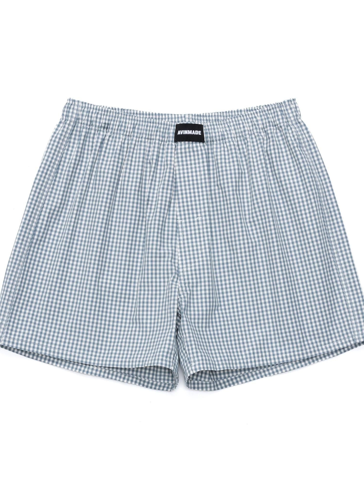 AvinMade Plaid Elastic Waist Loose Fit Fly Women's Cotton Boxer Briefs