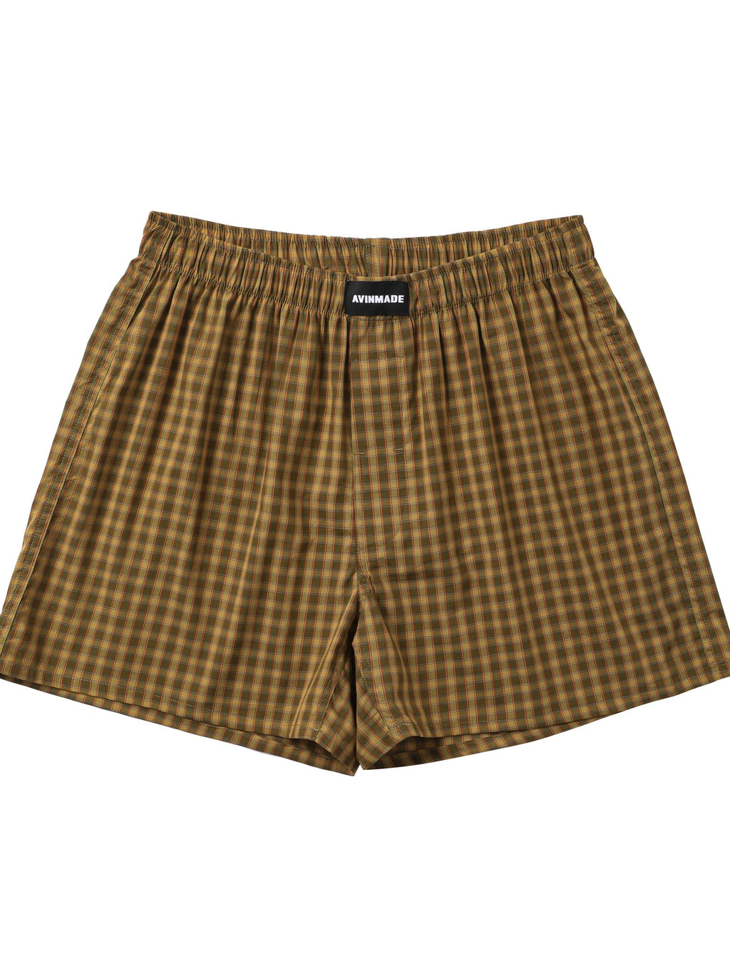 AvinMade Plaid Elastic Waist Loose Fit Fly Women's Cotton Boxer Briefs