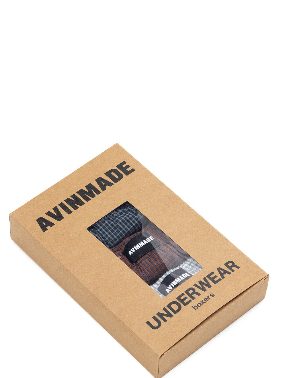 AvinMade Plaid Elastic Waist Loose Fit Fly Women's Cotton Boxer Briefs
