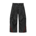 AvinMade_Red_Black_Colorblock_Washed_Curved_Racer_Women's_Cotton_Cargo_Pants_1019042307287_MISSTT