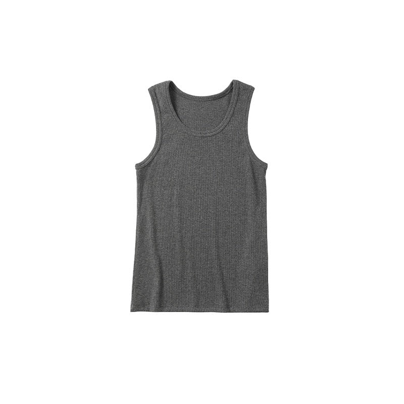 AvinMade_Solid_Elastic_U_Neck_Slim_Ribbed_Hem_Women's_Cotton_Spandex_Ribbed_Tank_Tops_1047522217252_MISSTT