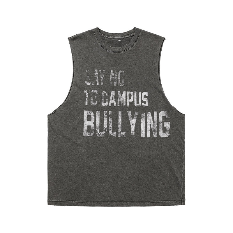 AvinMade_Washed_Gray_Slogan_Print_Hooded_Women's_Washed_Cotton_Basic_Tank_Tops_780448893174_MISSTT