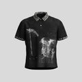 Dream_Band_Black_Leopard_Print_Metal_Button_Fitted_Women's_Cotton_Classic_Polos_1025305411036_MISSTT