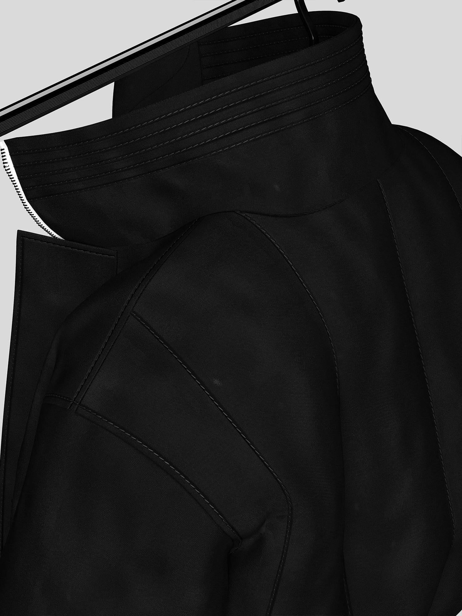 Dream Band Black Oversized Hooded Short Flight Silhouette Women's Cotton Puffer Jackets