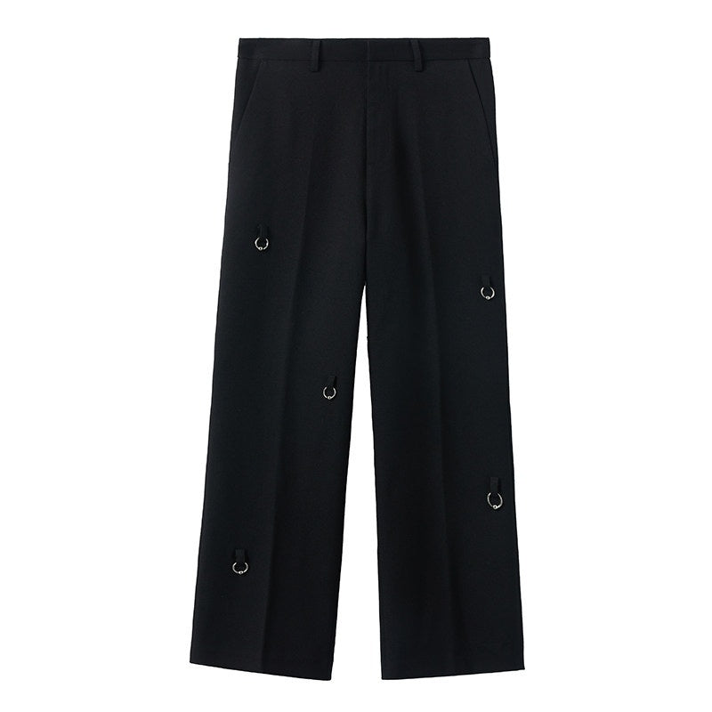 Dream_Band_Black_Punk_Round_Button_Women's_Cotton_Blend_Straight-leg_Pants_823068169422_MISSTT