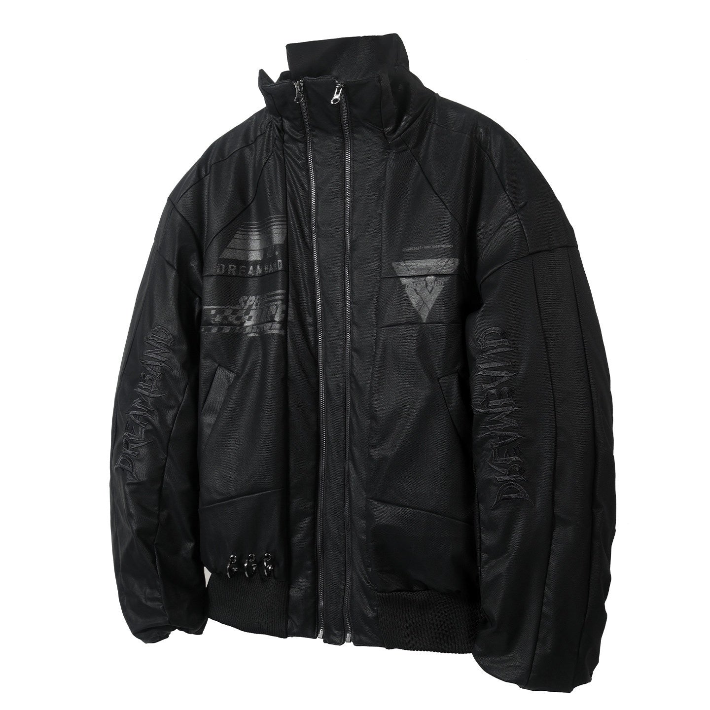 Dream_Band_Black_Stand_Collar_Waterproof_Women's_Pu_Leather_Padded_Puffer_Jackets_990090219977_MISSTT