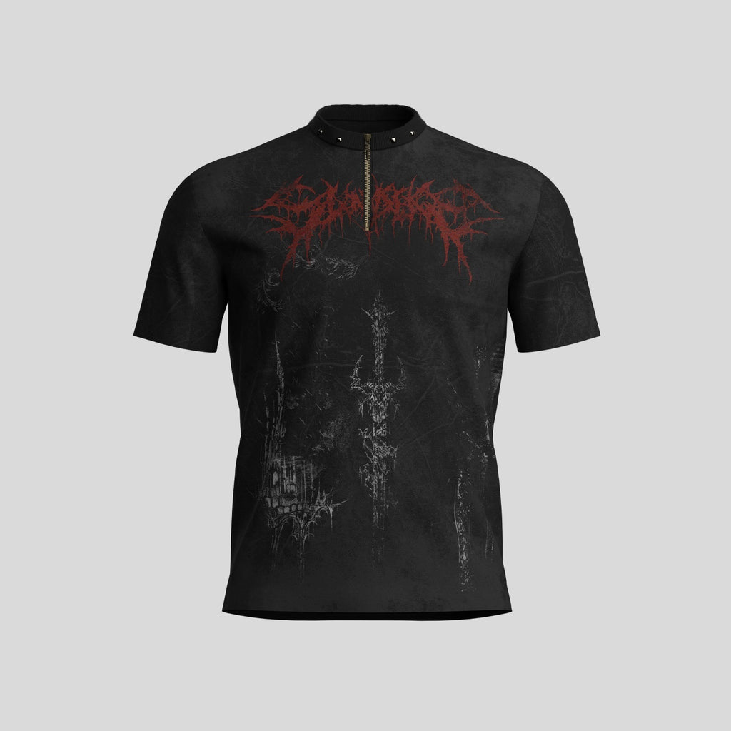 Dream_Band_Blood_Thorns_Distressed_Gothic_Stand_Collar_Women's_Cotton_Short_Sleeve_T-shirts_1027672320197_MISSTT
