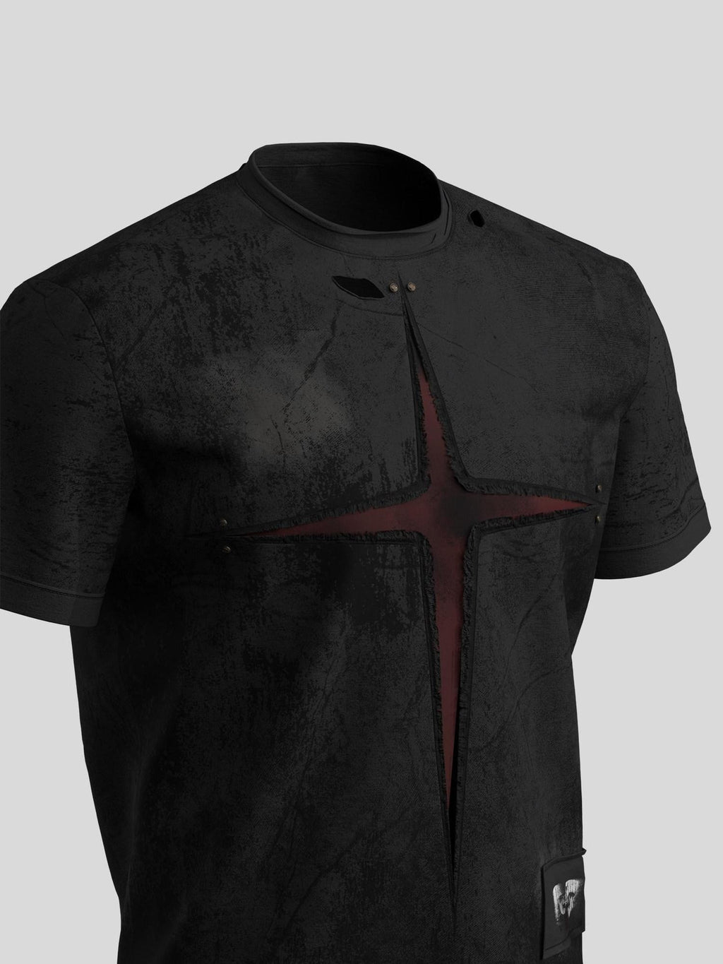 Dream Band Cross Embroidered Gothic Women's Pure Cotton Short Sleeve T-shirts
