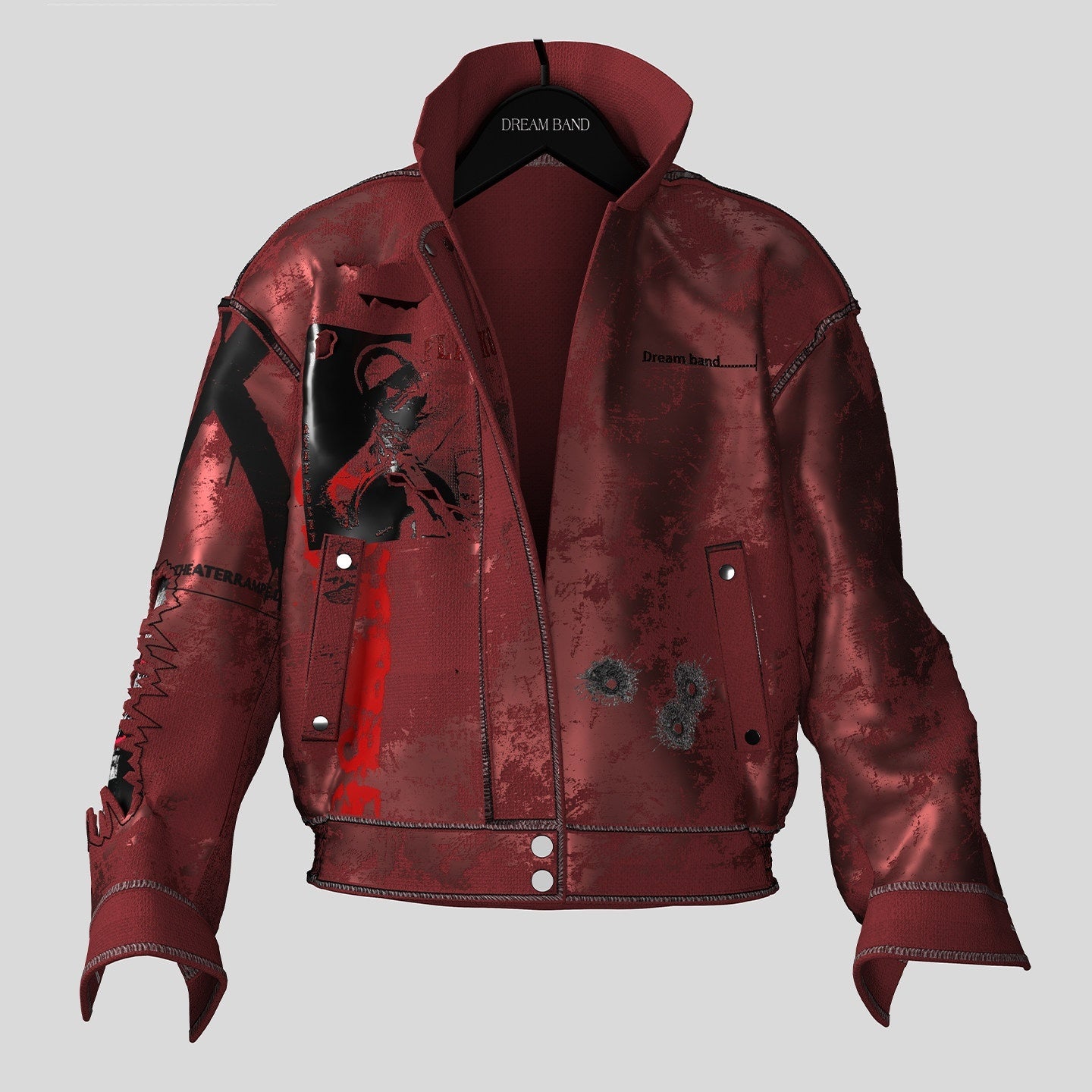Dream_Band_Deep_Red_Tie_Dye_Stand_Collar_Zipper_Loose_Fit_Women's_Cotton_Blend_Denim_Jackets_959606058709_MISSTT