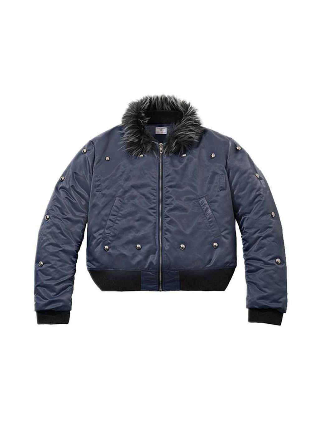 Dream Band Detachable Fur Collar Padded Ma1 Punk Short Women's Nylon Bomber Jackets