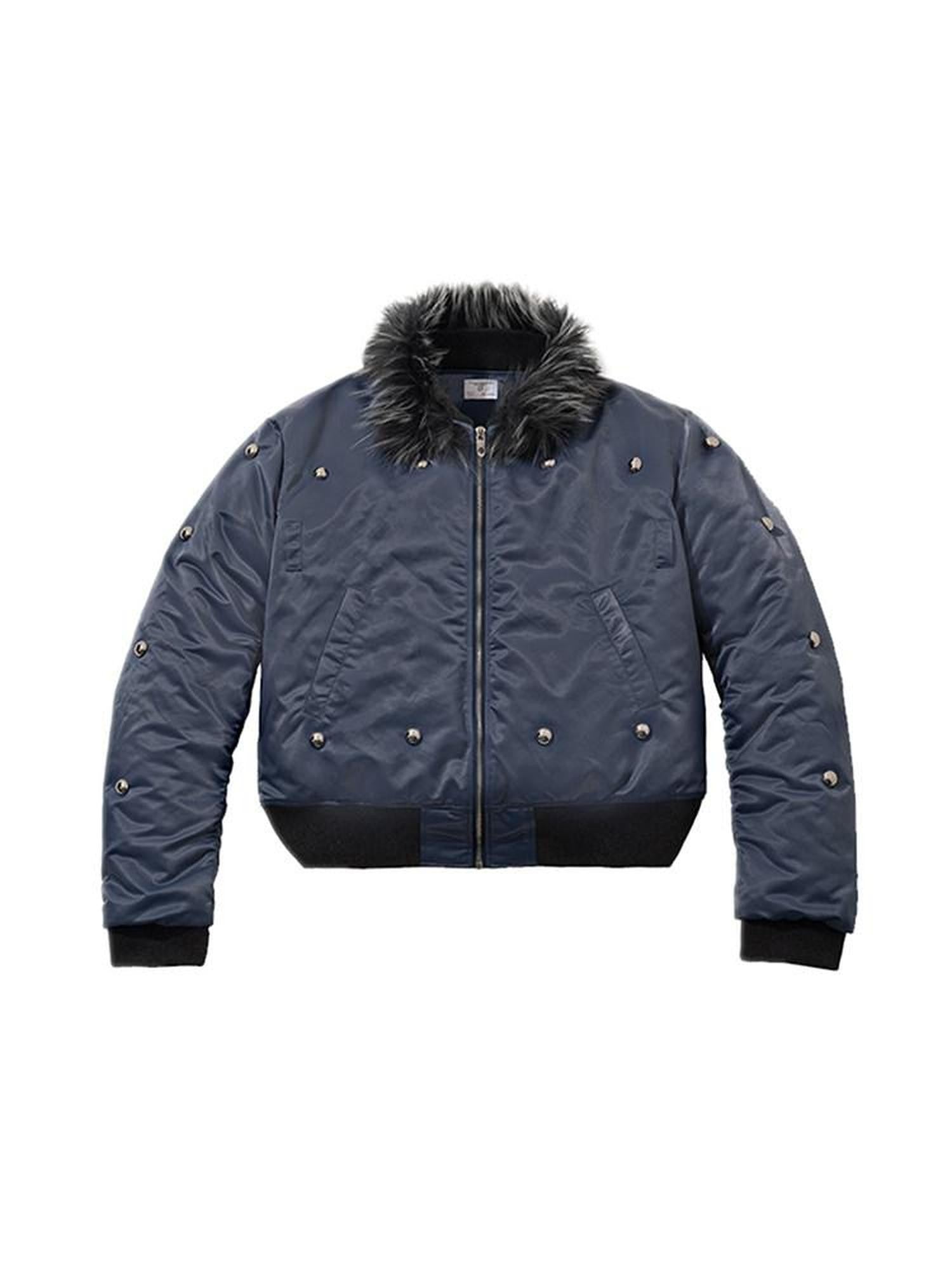 Dream Band Detachable Fur Collar Padded Ma1 Punk Short Women's Nylon Bomber Jackets