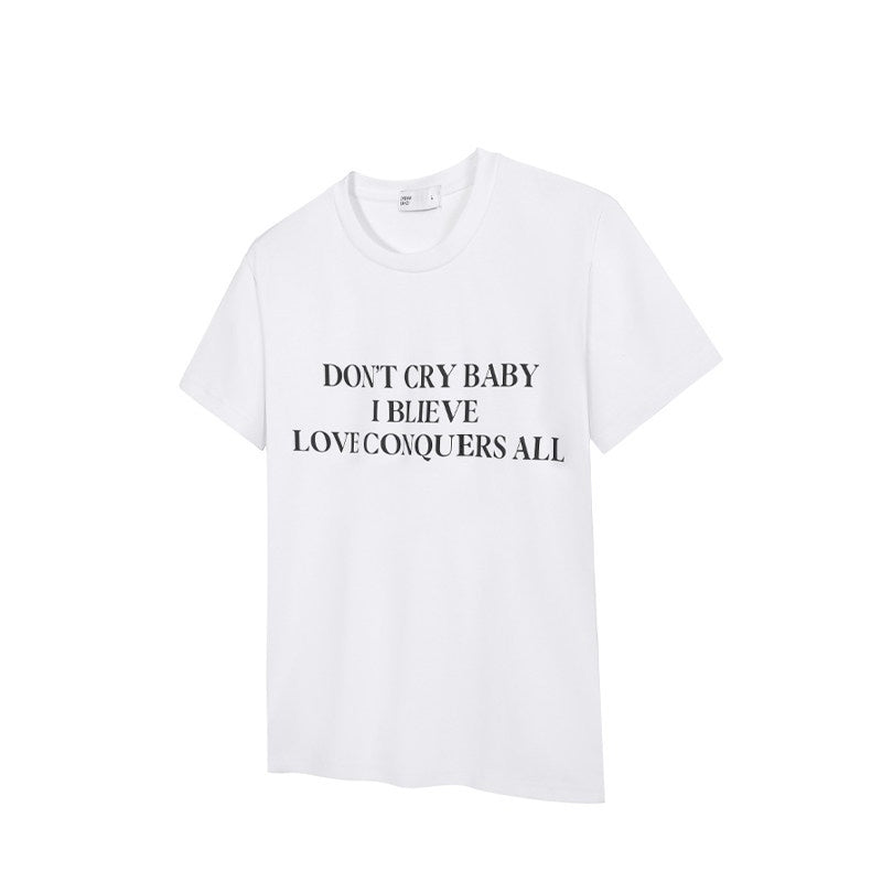 Dream_Band_Light_Gray_Letter_Print_Slim_Fit_Women's_Cotton_Blend_Short_Sleeve_T-shirts_884099245213_MISSTT