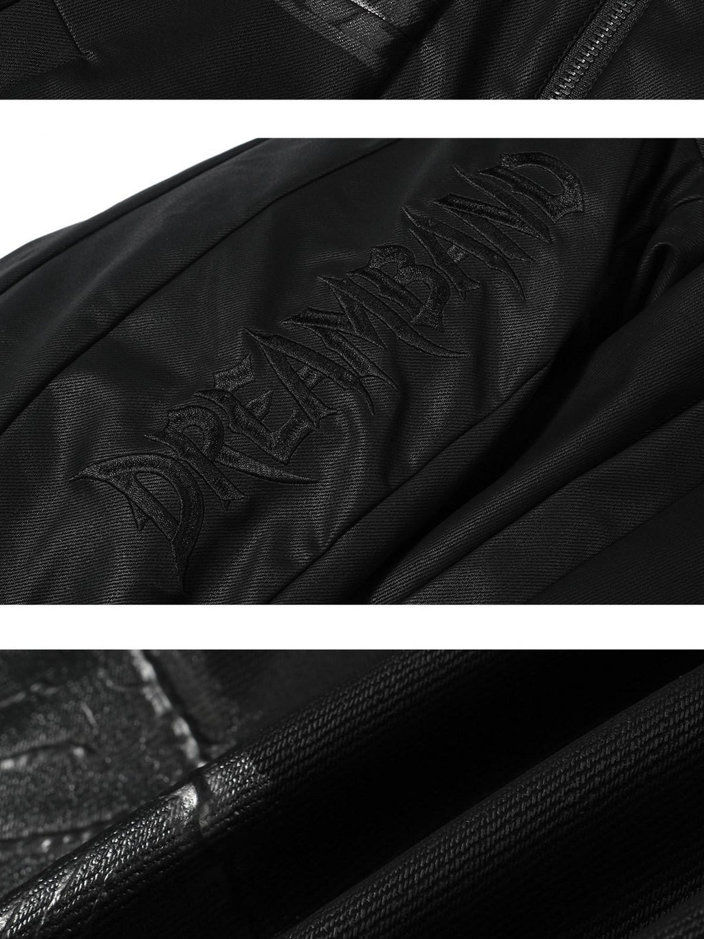 Dream Band Motorcycle Punk Loose Fit Stand Collar Women's Pu Leather Hardshell Jackets