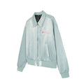 Dream_Band_Pink_Aqua_Nameplate_Short_Zipper_Lapel_Women's_Loose_Fit_Solid_Coach_Jackets_898140642006_MISSTT