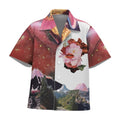 Dream_Band_Pink_Lapel_Collar_Loose_Fit_Short_Sleeve_Women's_Lightweight_Print_Shirts_796359269450_MISSTT