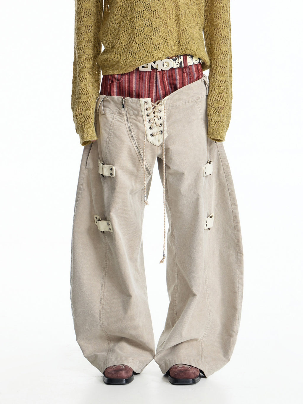 EMOBROTHER_Shape_Retaining_Relaxed_Patchwork_Curved_Beige_Striped_Wide-Leg_Jeans_MISSTT
