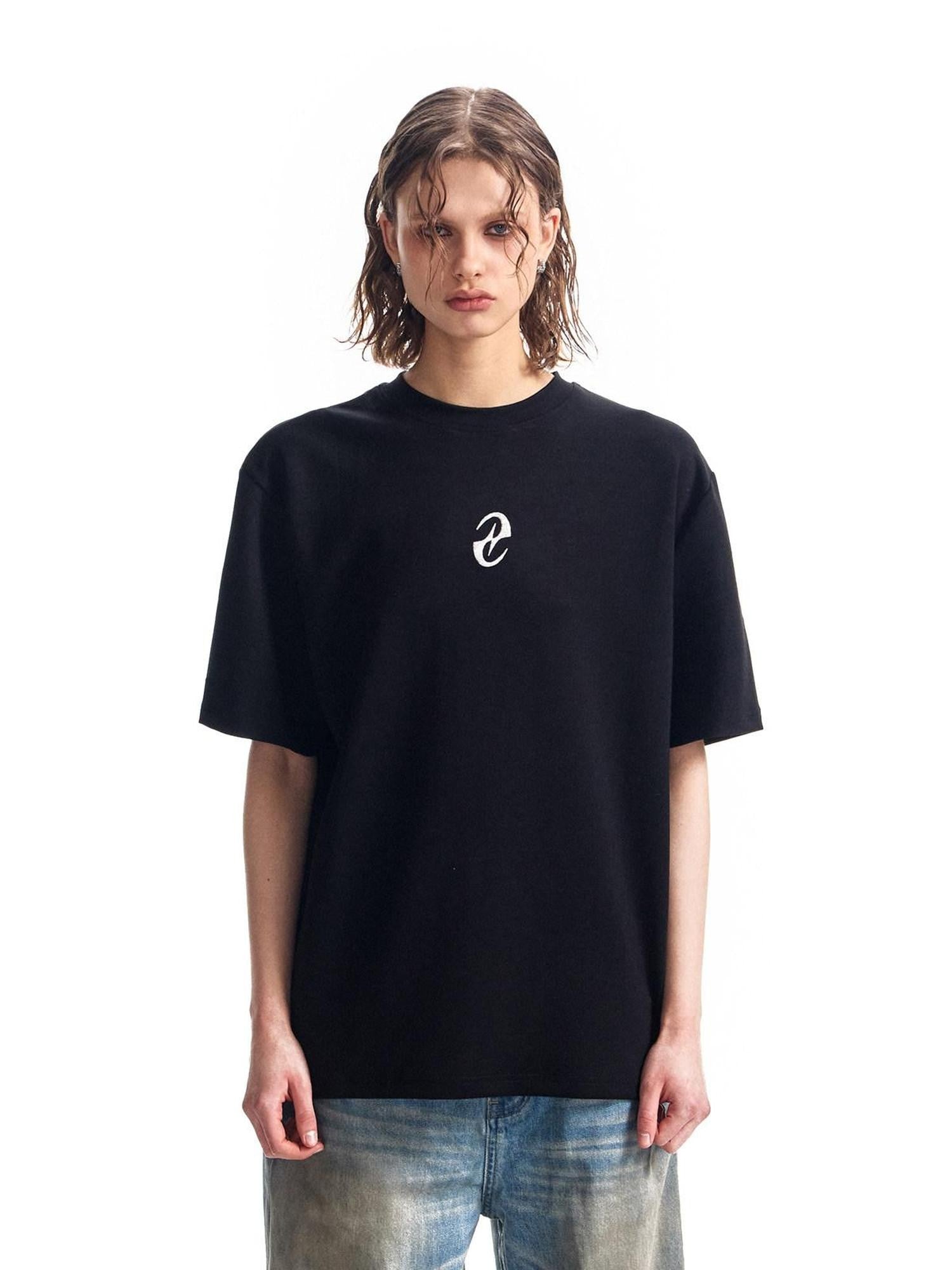 HAS2SONS 3d Raised Print Air Layer Boxy Women's 100 Percent Cotton Short Sleeve T-shirts