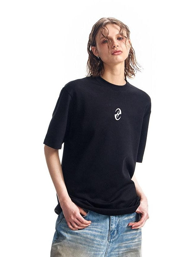 HAS2SONS 3d Raised Print Air Layer Boxy Women's 100 Percent Cotton Short Sleeve T-shirts