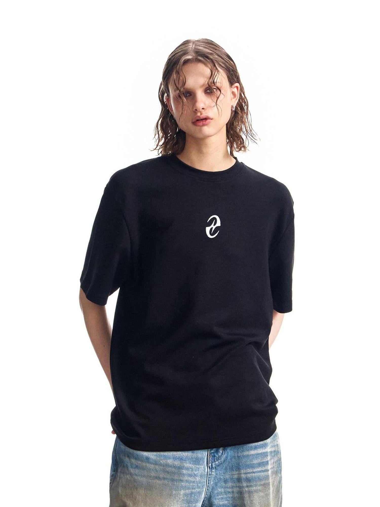 HAS2SONS 3d Raised Print Air Layer Boxy Women's 100 Percent Cotton Short Sleeve T-shirts