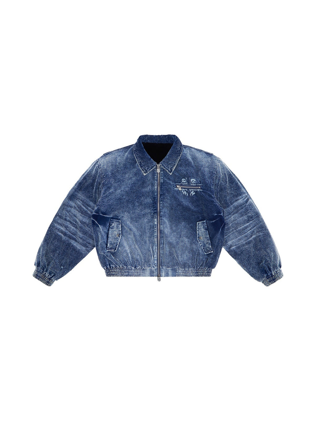 HAS2SONS_Indigo_Washed_Corduroy_Rivet_Bomber_Women's_Cotton_Denim_Jackets_991817484528_MISSTT