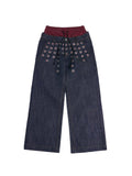 HAS2SONS_Laser_Polka_Dot_Grommet_Double_Waist_Faux_Two_Piece_Women's_Raw_Selvedge_Jeans_1046042647379_MISSTT