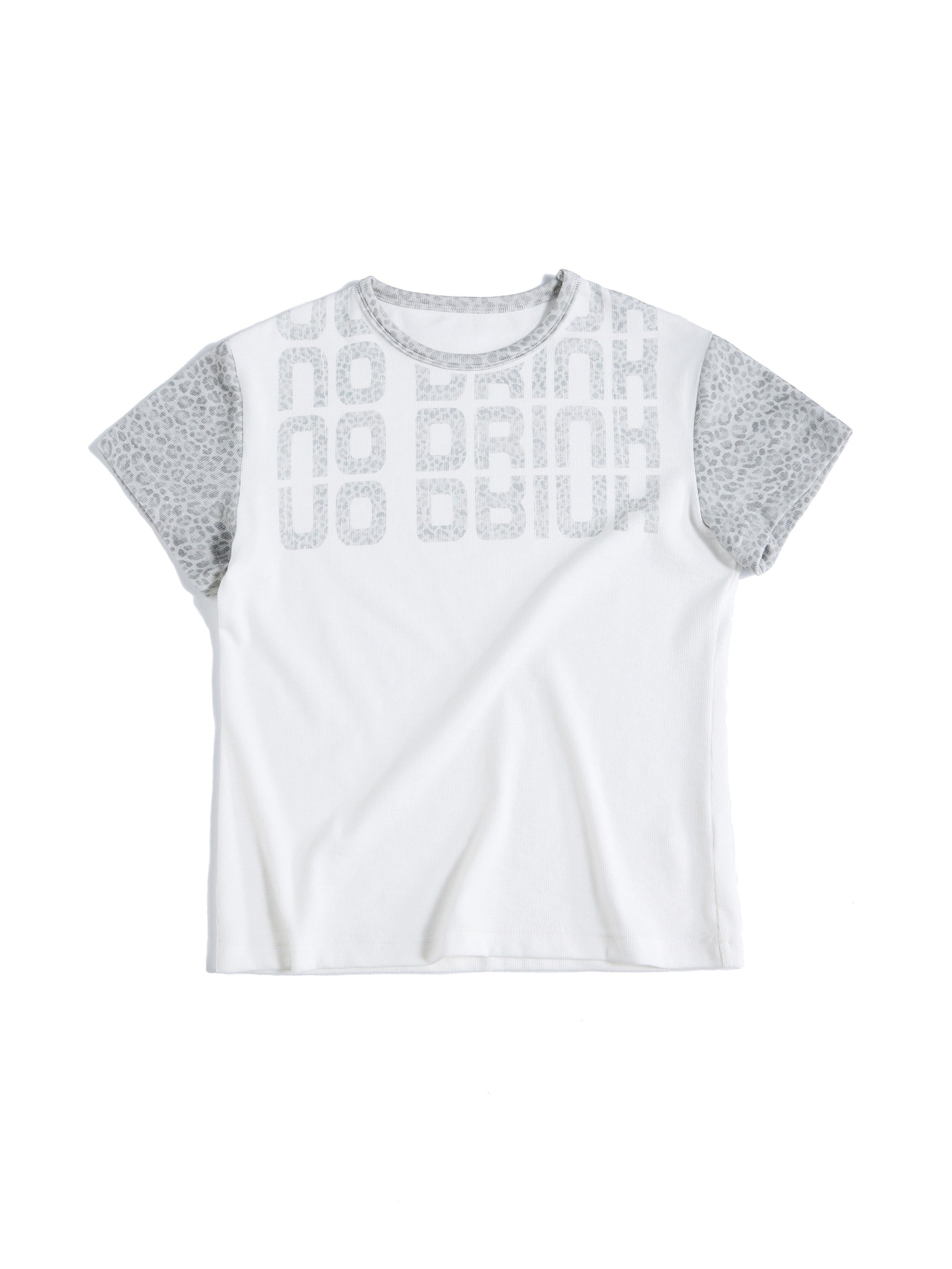HAS2SONS_Leopard_Spliced_Ribbed_Slogan_Women's_Cotton_Short_Sleeve_T-shirts_1057232654050_MISSTT