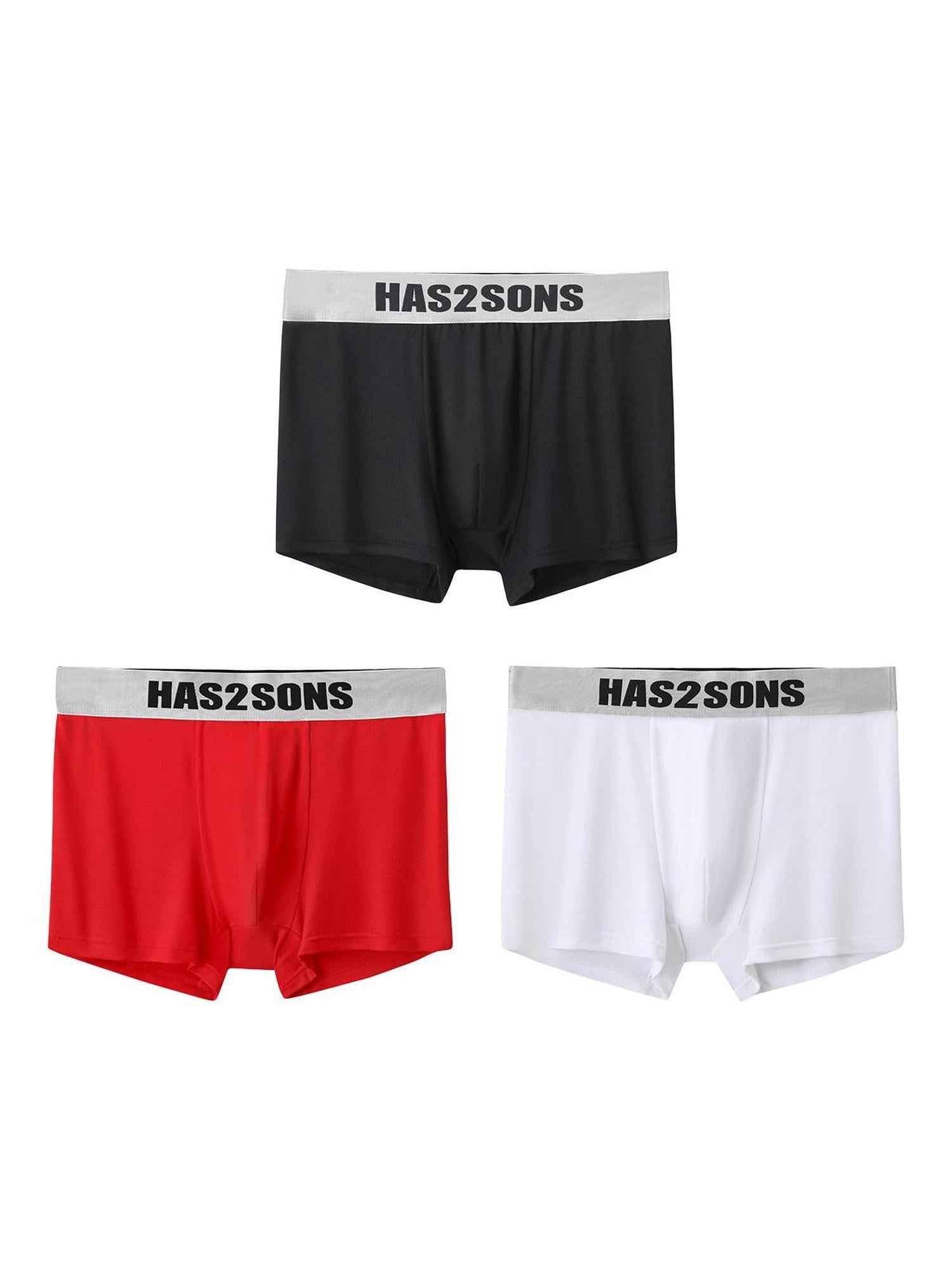 HAS2SONS Letters Antibacterial Seamless 60s Women's Modal Cotton Boxers