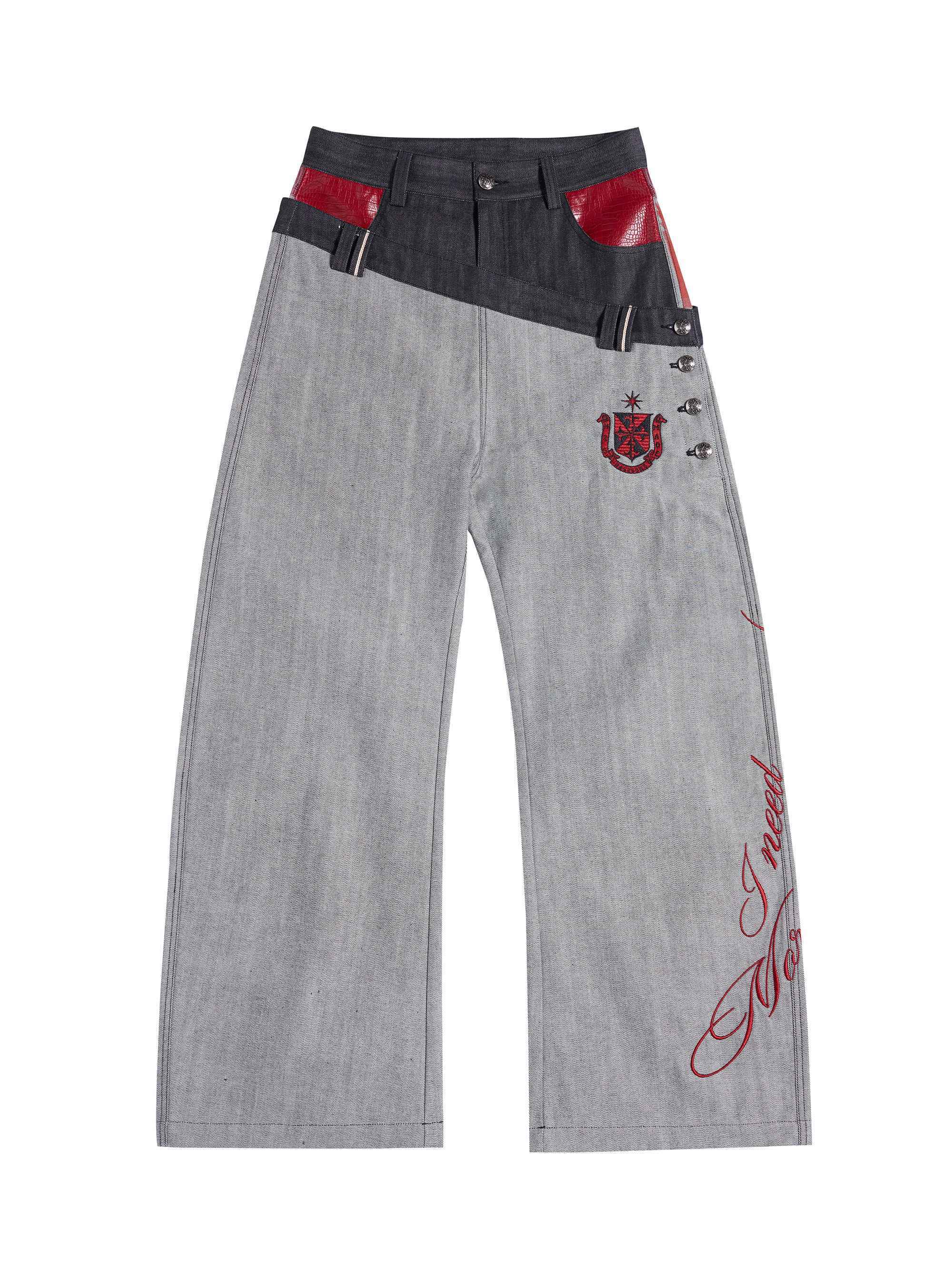 HAS2SONS_Patchwork_Lettering_Taper_Mid_Rise_Women's_Raw_Denim_Selvedge_Jeans_1034180963541_MISSTT
