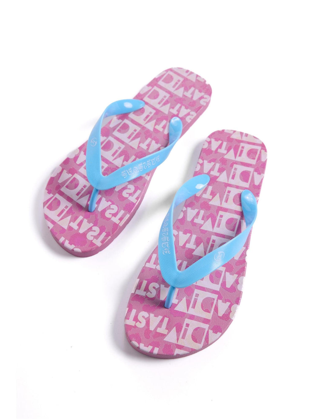 HAS2SONS Pink Leopard Print Non Slip Toe Post Women's Composite Flip Flops